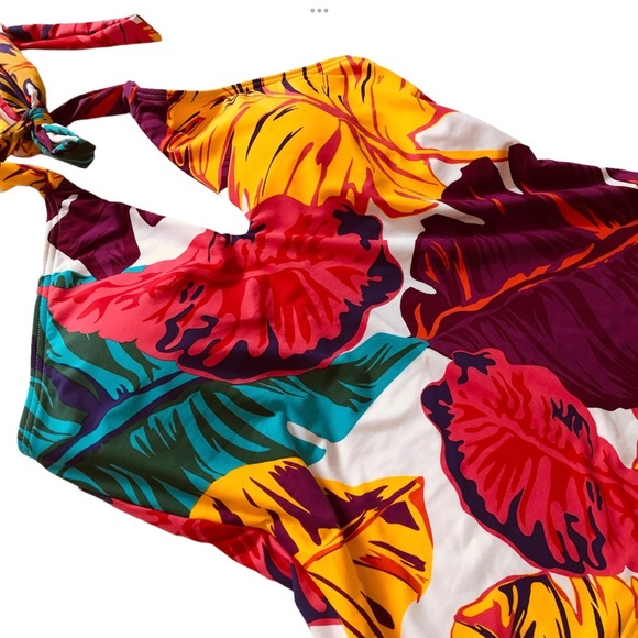 Jantzen Tankini Top Swimwear, Sz 10, Halter Style - Picture 4 of 7